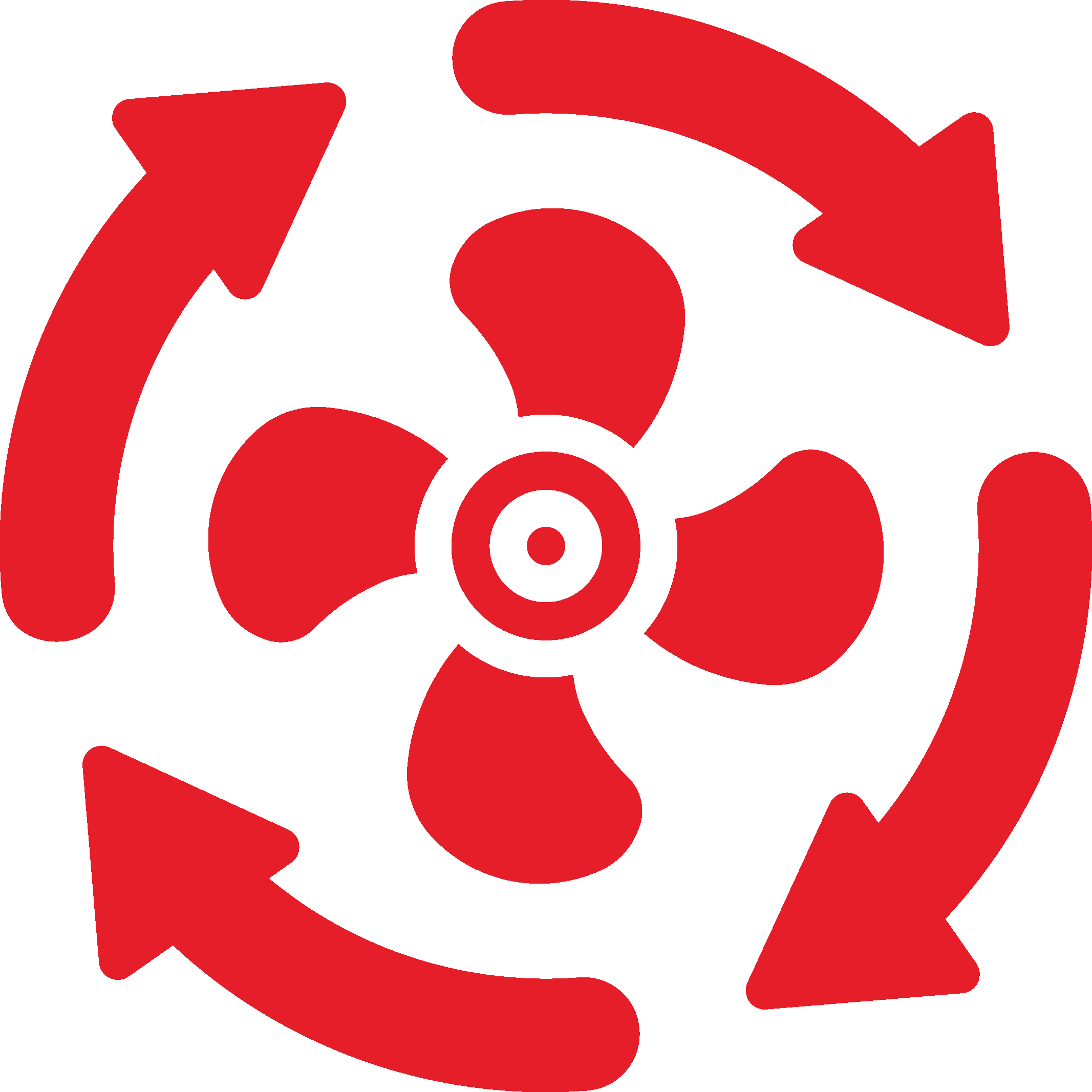 Ikon av roterende vifte