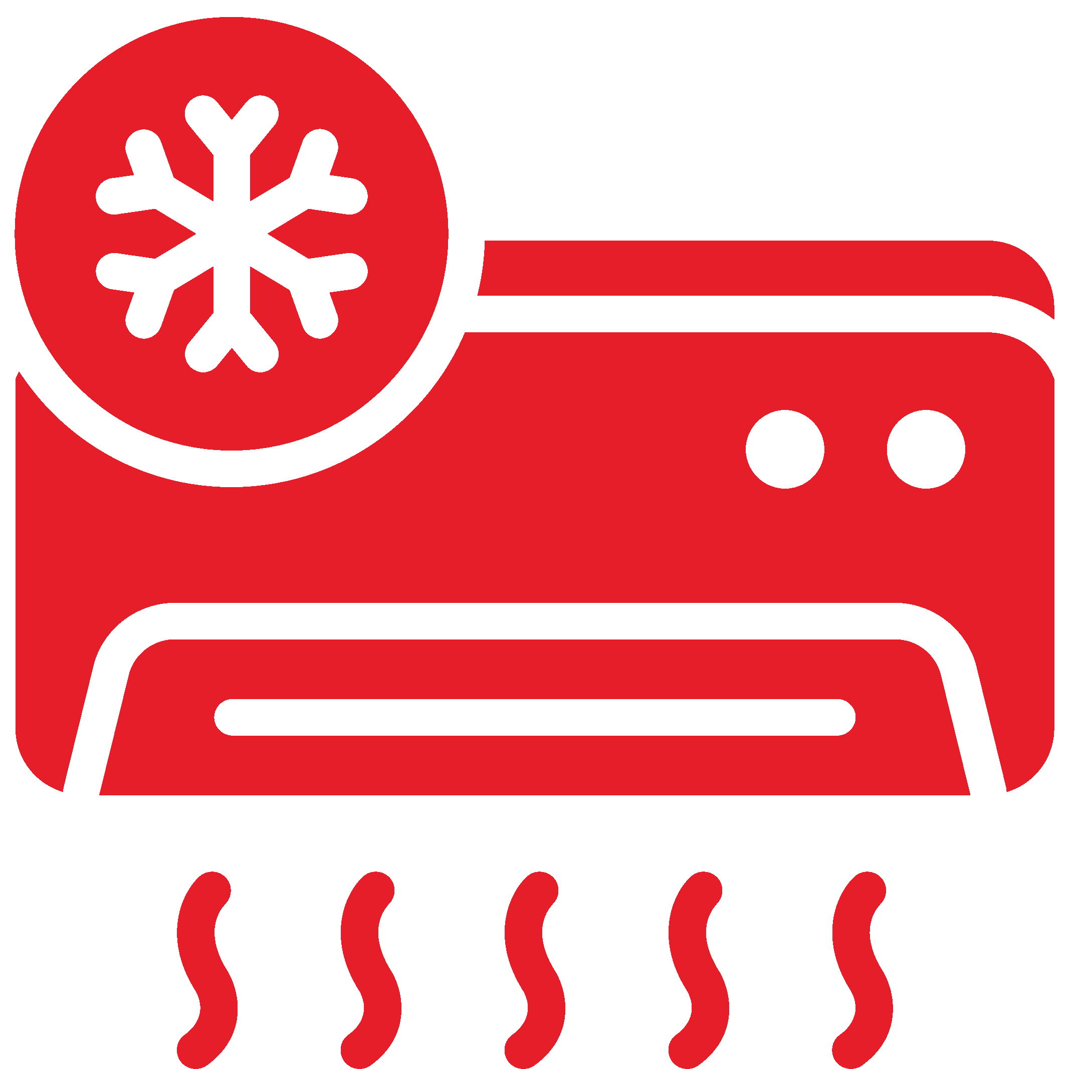 Ikon av varmpepumpe med snøfnugg